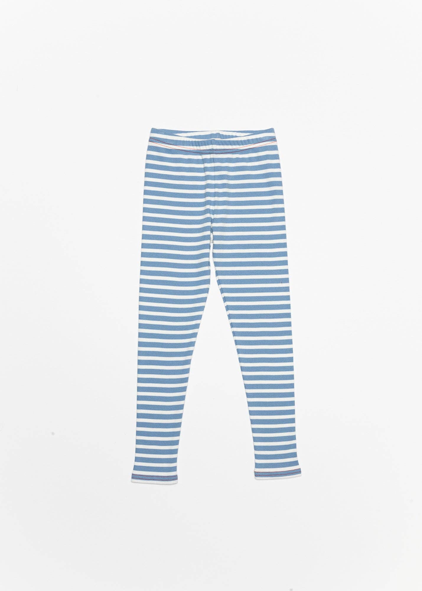 Blue Striped Leggings