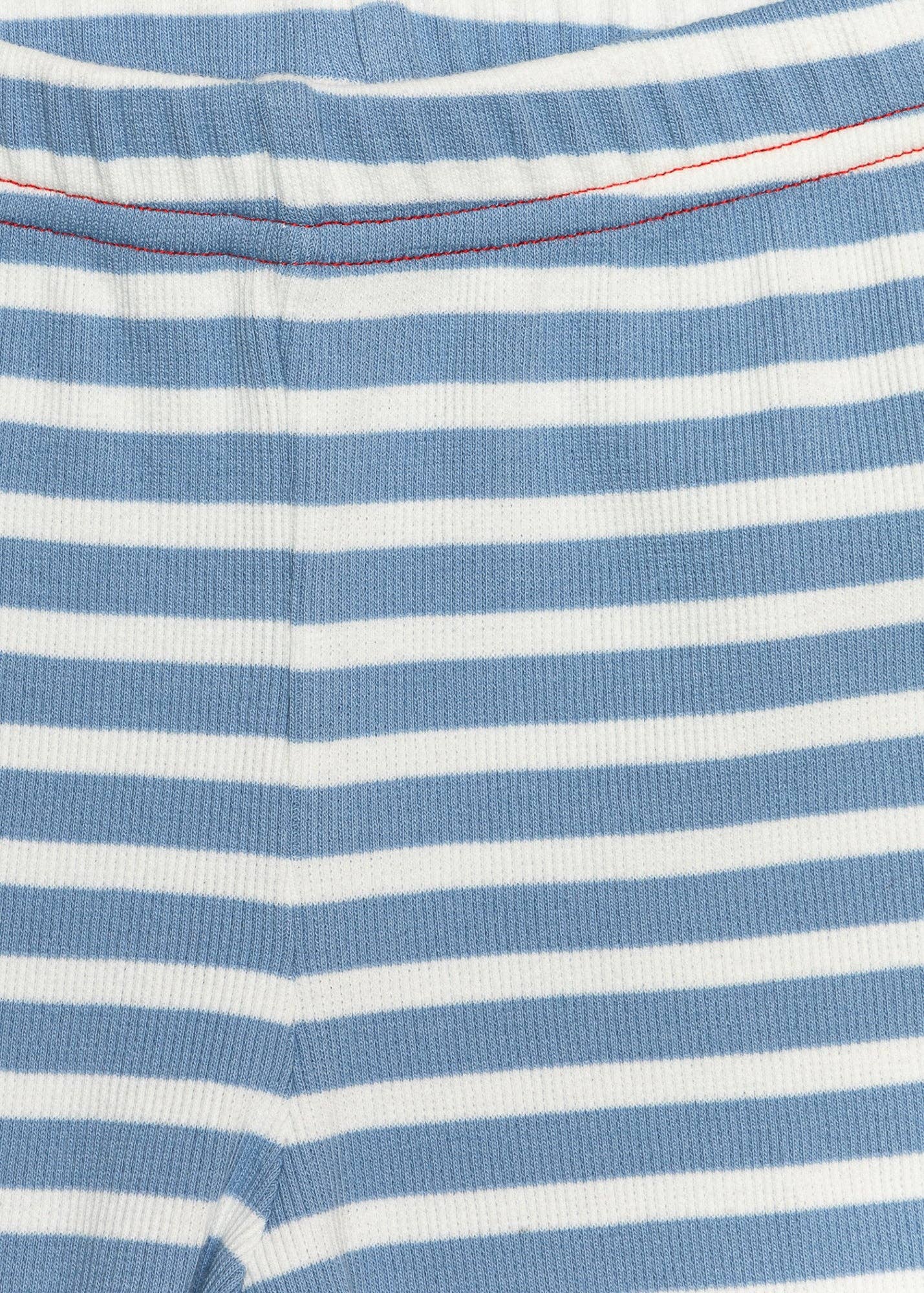 Blue Striped Leggings
