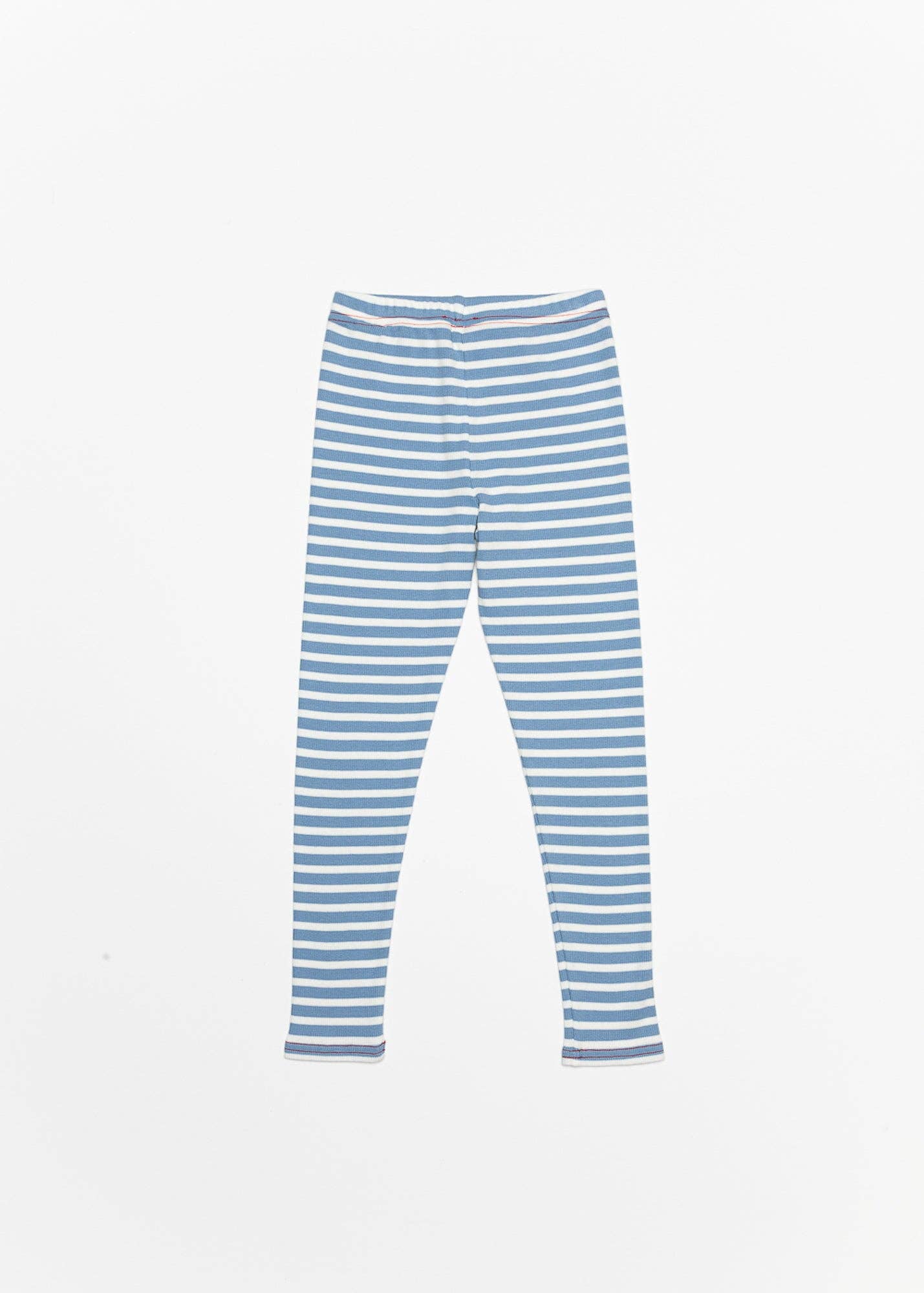 Blue Striped Leggings